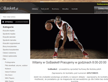 Tablet Screenshot of gobasket.pl